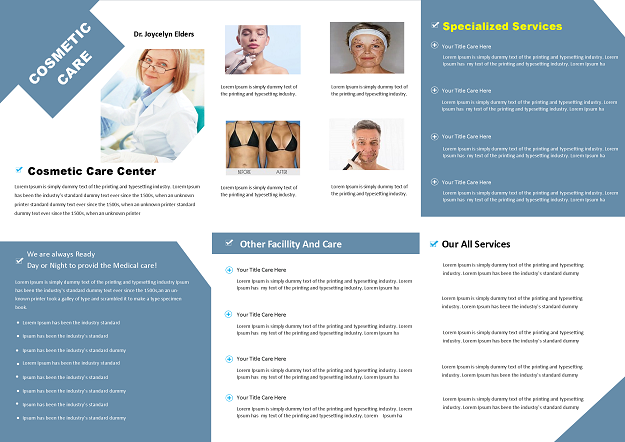 Cosmetic Surgery Brochure Mailer 
