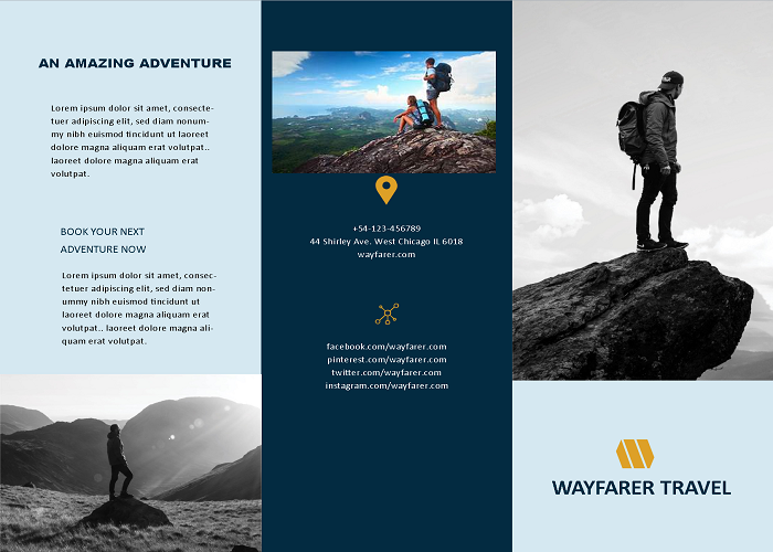 travel marketing brochure mailer